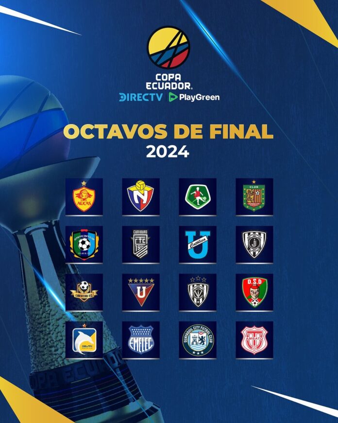 Los clasificados a los 8AVOS de final de la 𝗖𝗼𝗽𝗮 𝗘𝗰𝘂𝗮𝗱𝗼𝗿 𝗗𝗜𝗥𝗘𝗖𝗧𝗩 - 𝗣𝗹𝗮𝘆𝗚𝗿𝗲𝗲𝗻.
