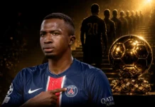 Willian Pacho termina en el puesto 20 del Balón de Oro 2026